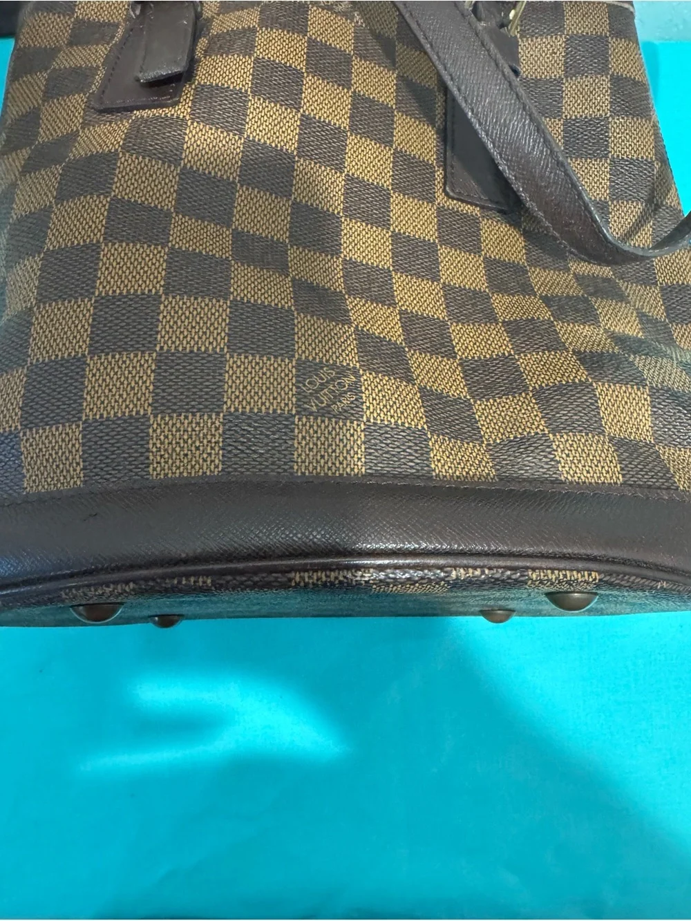 Louis Vuitton Brown Damier Ebene Bucket Tote